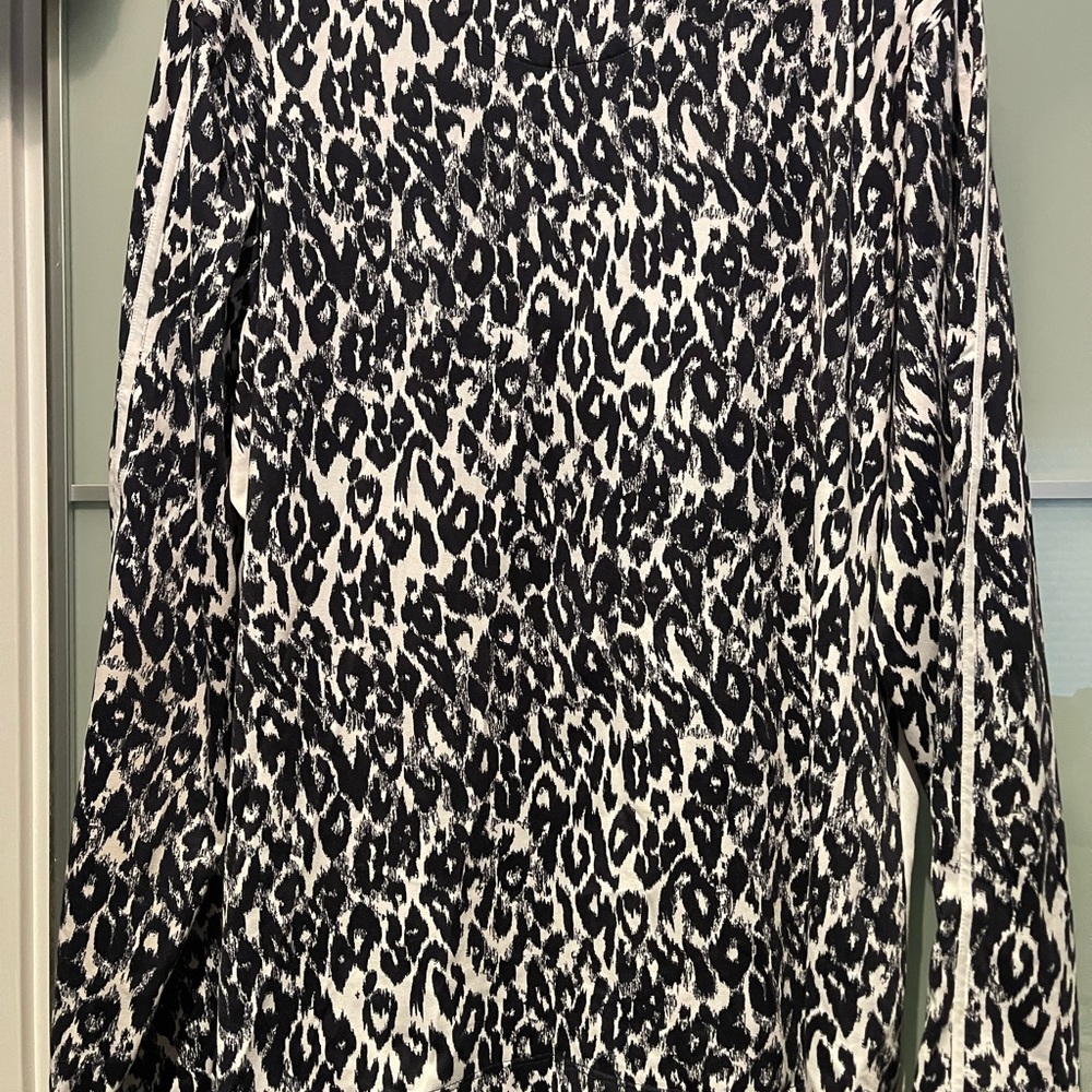 Tail Black And White Leopard Print Long Sleeve Top XXlL - Picture 3 of 4